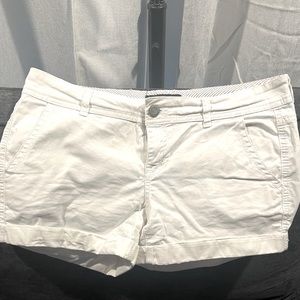 Aeropostale white cotton twill shorts. size 8